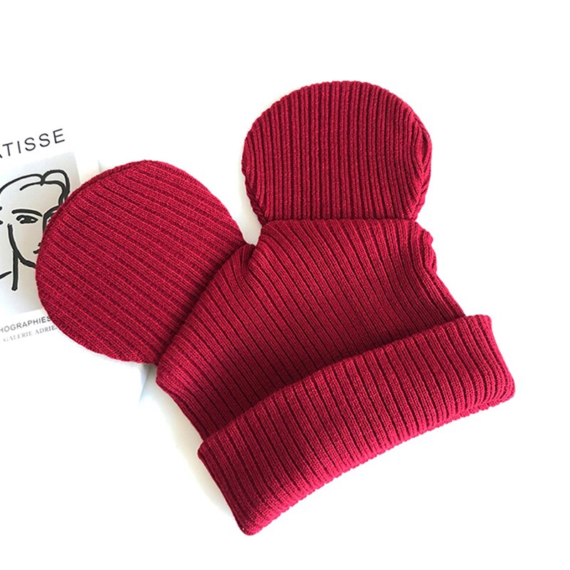 Amorar Baby Beanie Gebreide muts met oorkleppen Parapluuts Amorar Baby Beanie Gebreide muts met oorkleppen Parapluuts