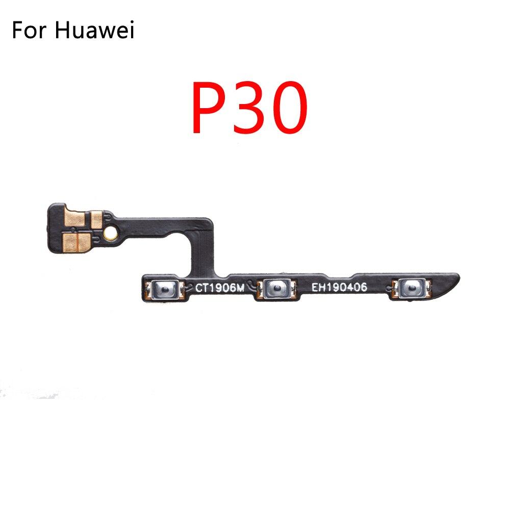 Power ON OFF Button For HuaWei P30 P20 Pro P10 P9 Plus Lite P Smart Silent Volume Button Ribbon Flex Cable: For P30