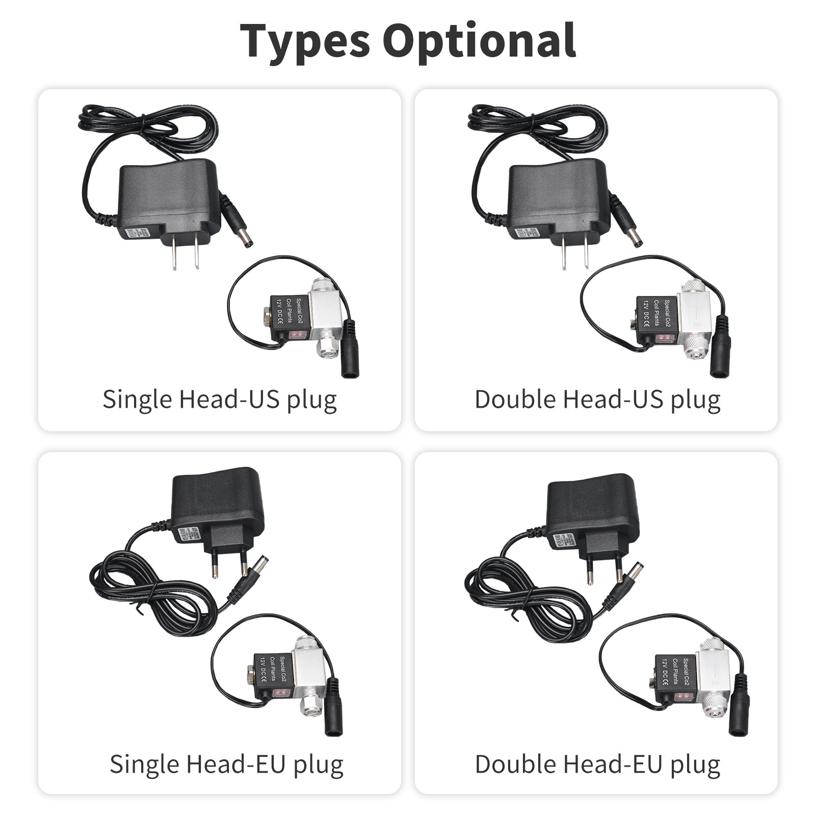 CO2 Magneetventiel Dc 12V Output Aquarium CO2 Regulator Systeem Elektrische Lage Temperatuur Magnetische Valve Voor Aquarium Aquarium