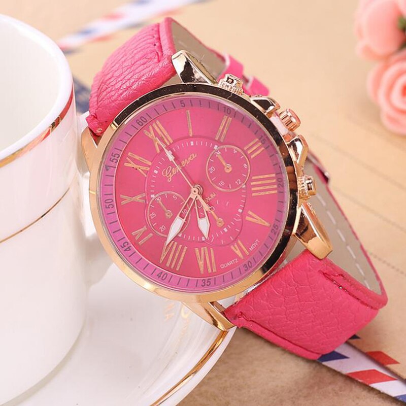 Drie-ogen horloge retro student koppel horloge mannen en vrouwen riem quartz trend horloge