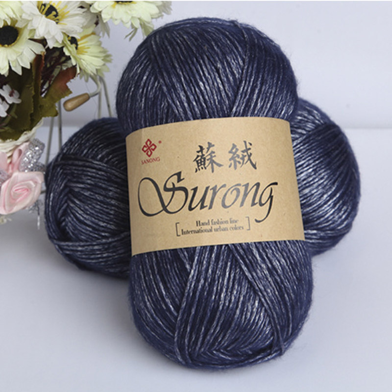 Worsted 100g/ball DIY Blended Thick Yak Yarn Soft Baby Milk Cotton Yarn DIY Weaving Hand Knitting Crochet Thread JM001: 7