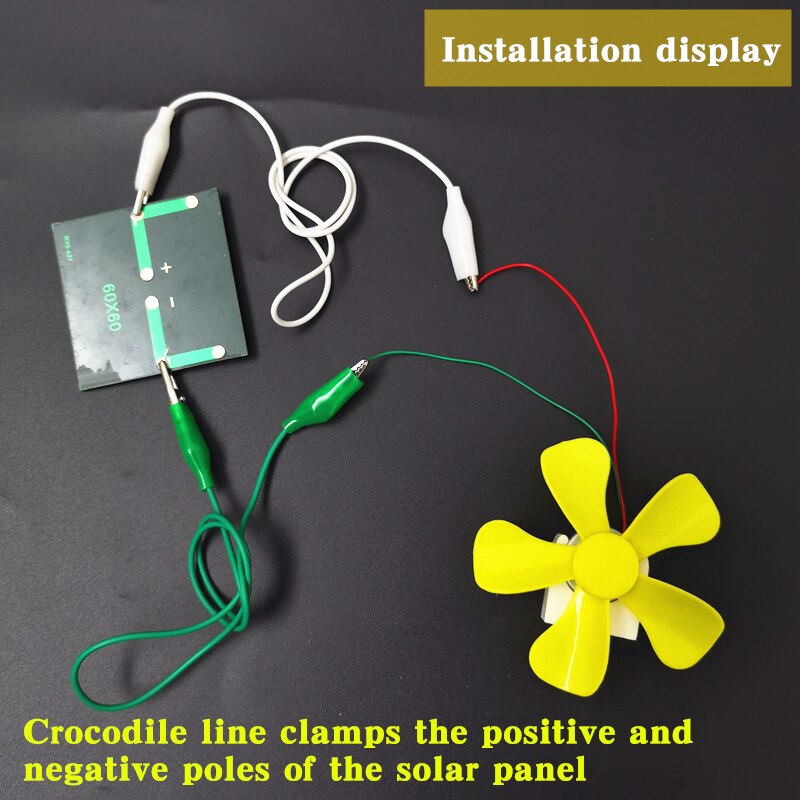 Solar speelgoed Motor Grote Fan Leaf Technologie kleinschalige Productie Power Generatie Student Zonnepaneel Batterij Speelgoed Fan Hand -gemaakt