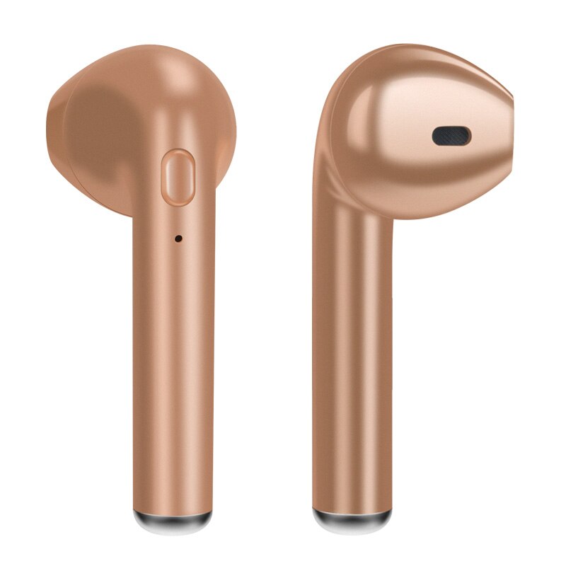 Auriculares i7s Tws con Bluetooth 5,0, auriculares inalámbricos, auriculares manos libres para teléfono iPhone, Xiaomi, Huawei y Samsung: double gold