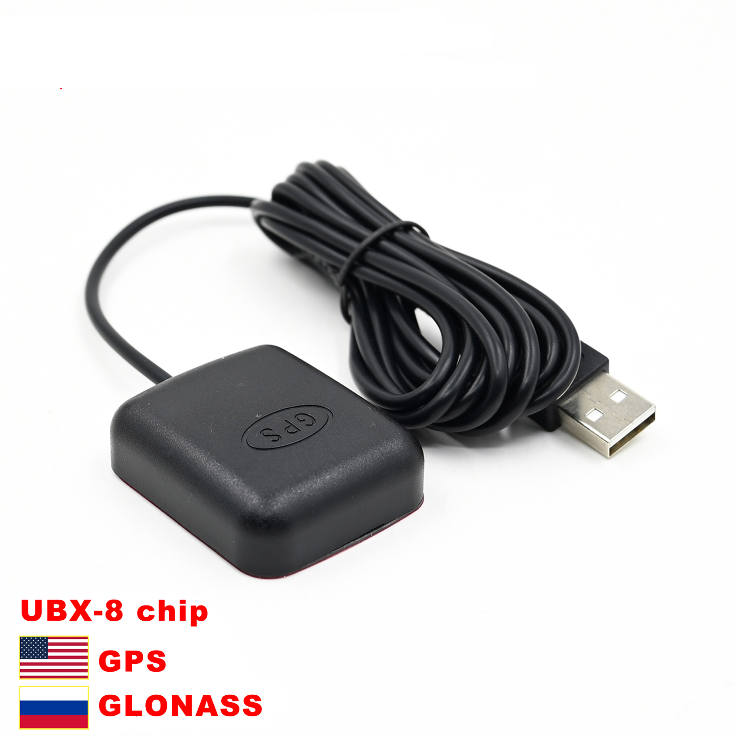 Récepteur GPS GNSS USB NMEA 0183 double GPS GLONASS M8030 M8N USB NMEA0183 GPS pour Android Windows: Rose Rouge