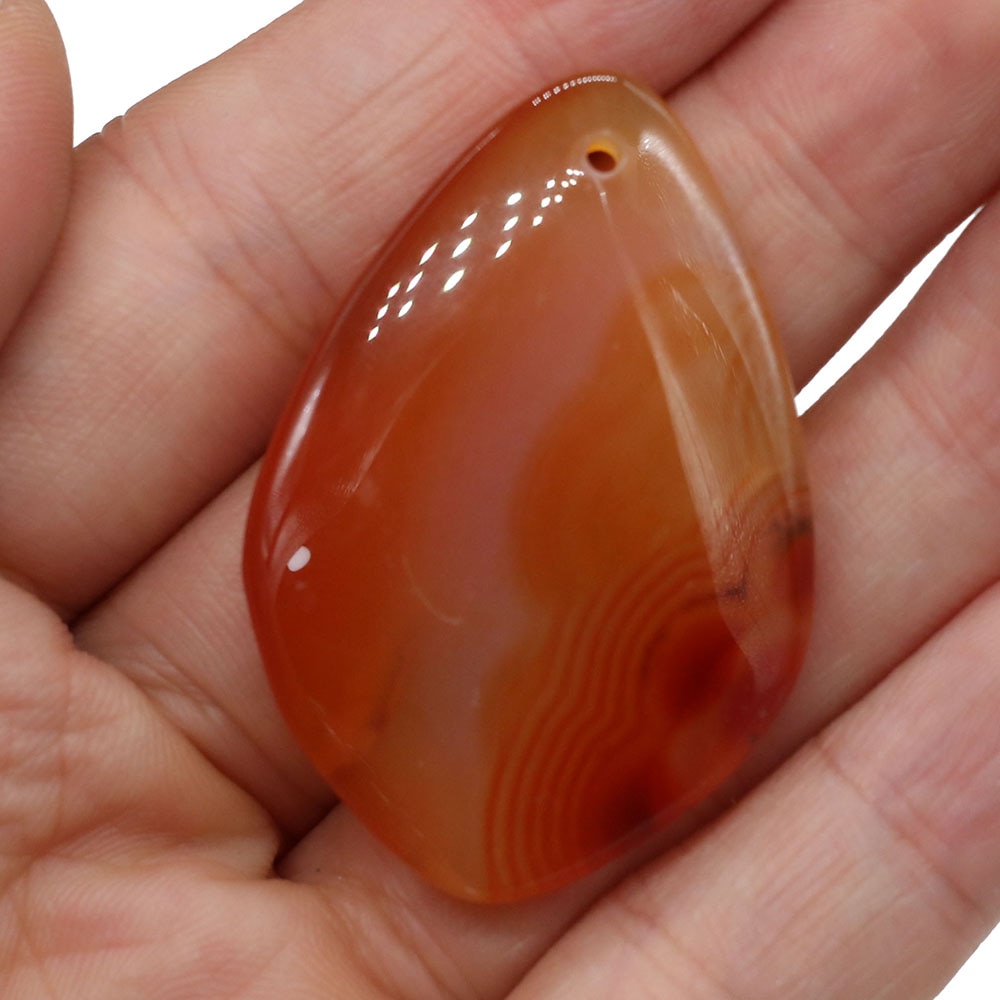 Natural Two-tone Agates Pendants Charms Stone Rhombus Shape Pendants DIY for Necklace or Jewelry Making Size 30x45mm