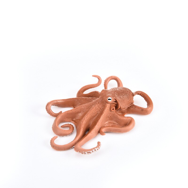 Cross Border Sales Model Oceans Animal Model Toy Plastic Solid Marine Organism Octopus Crab Model Ornaments: S623 Solid Octopus