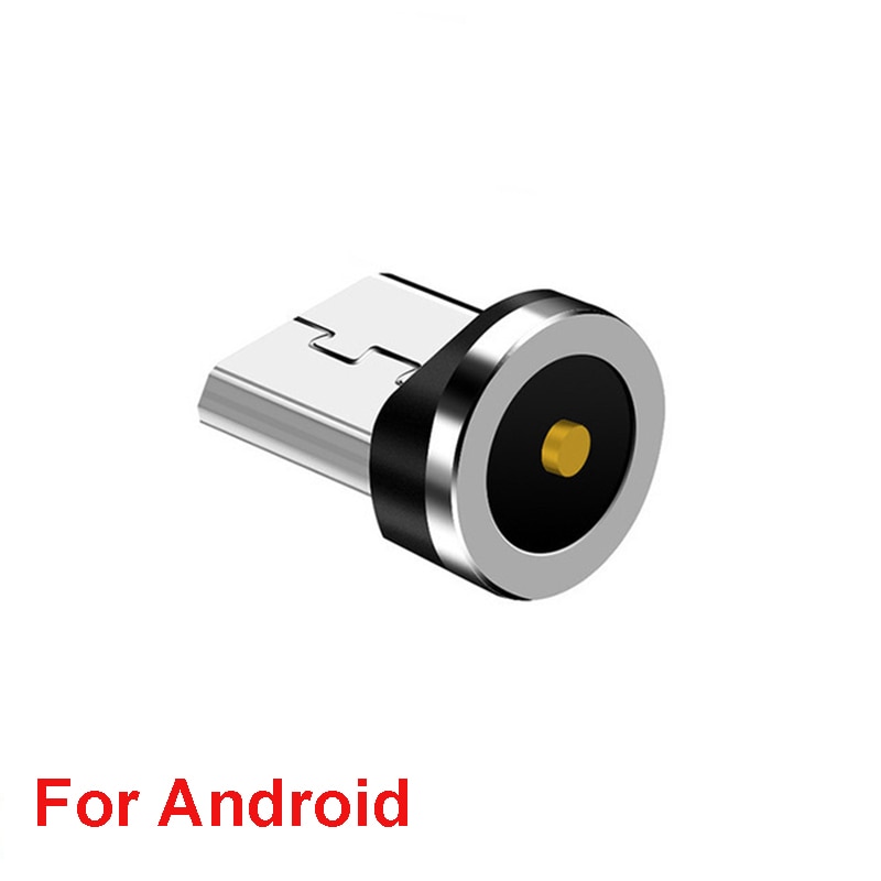 Runde magnetiske kabel stik 8 pin type c micro usb c stik hurtig opladning telefon magnet oplader stik til iphone 1m line opladning