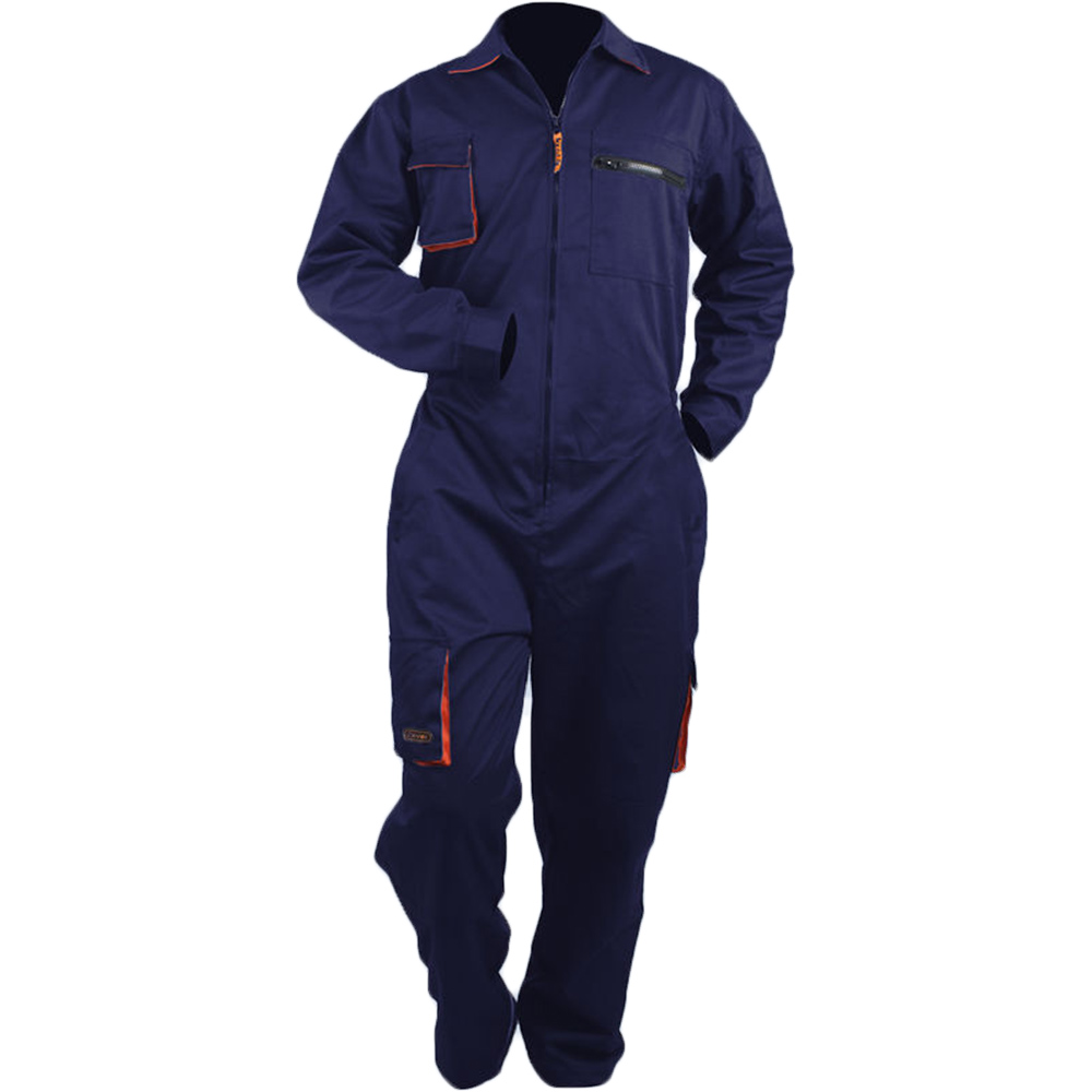 Plus size mænd arbejdsoveralls mandlige arbejdstøj uniformer tooling overalls arbejder reparatør strop jumpsuits sikkerhedsdragt  d30: Marine blå / 175