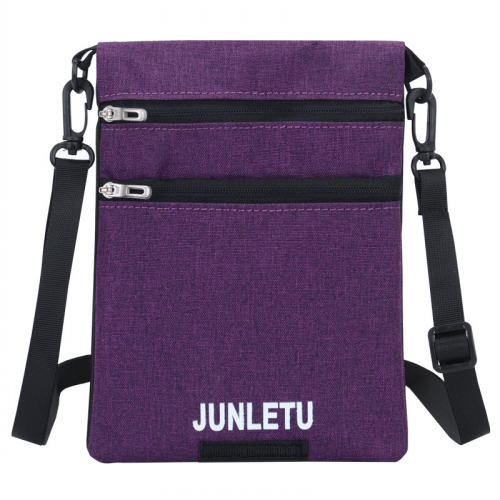 Double-Sided Travel Passport package Document Travel ID Card Storage Bag Shoulder Bags Hanging Neck Bag: purple