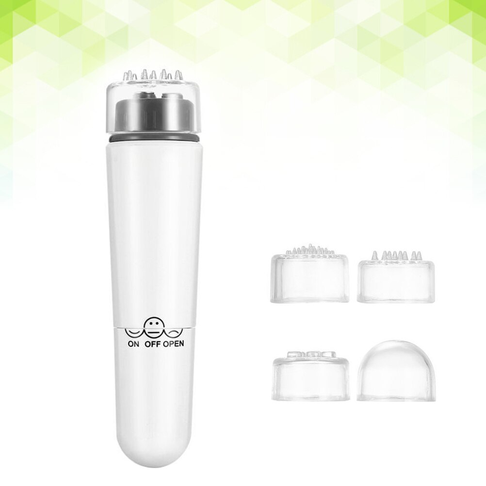 4 in 1 Electric Facial Massager Mini Acupressure Device for Sore Muscles Pain Relief(White)