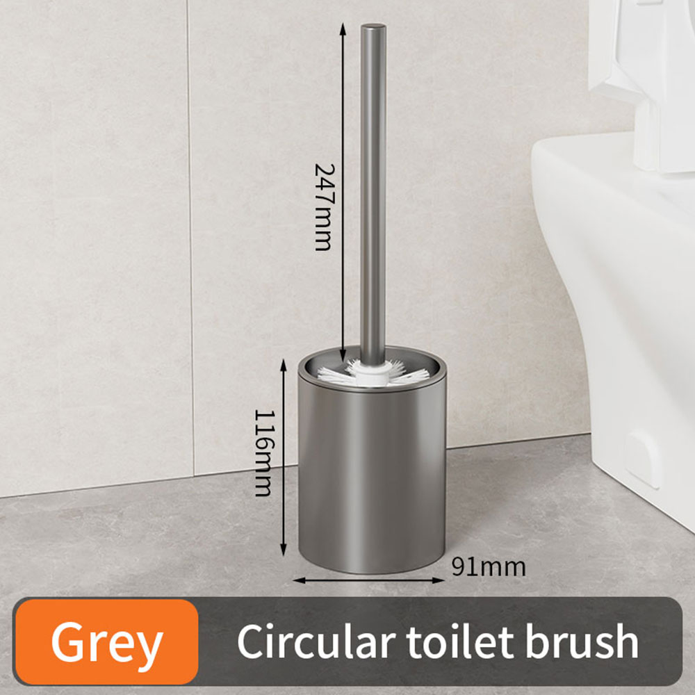 Luxus Wc Pinsel Metall Shell Wand-Wc-bürstenhalter Kein Totwinkel Hause Reinigung Werkzeuge Bad Zubehör: Rot