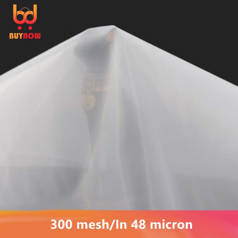 300 malha/em 48 mícrons gaze água filtro de náilon malha feijão de soja tela de pintura café vinho net tecido filtro industrial pano 3 tamanho