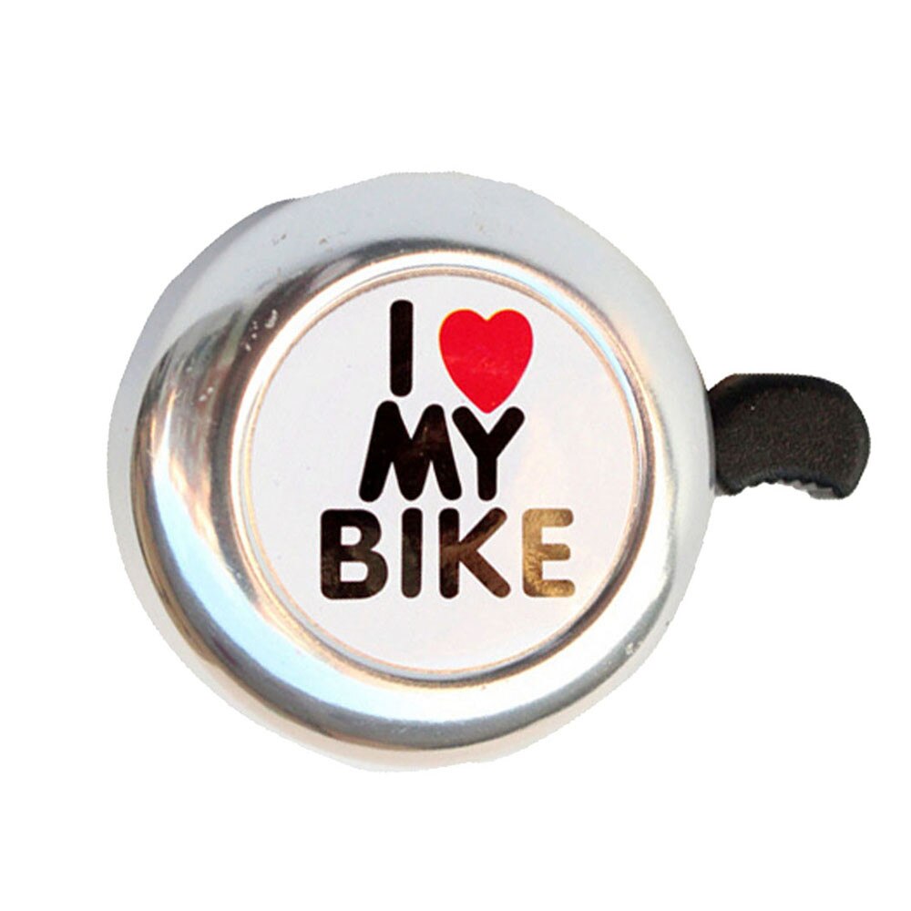 Campana Bicicletta Bluelans 'I Love My Bike' – Metallica, Suono Forte, Manubrio 22mm, Rosso