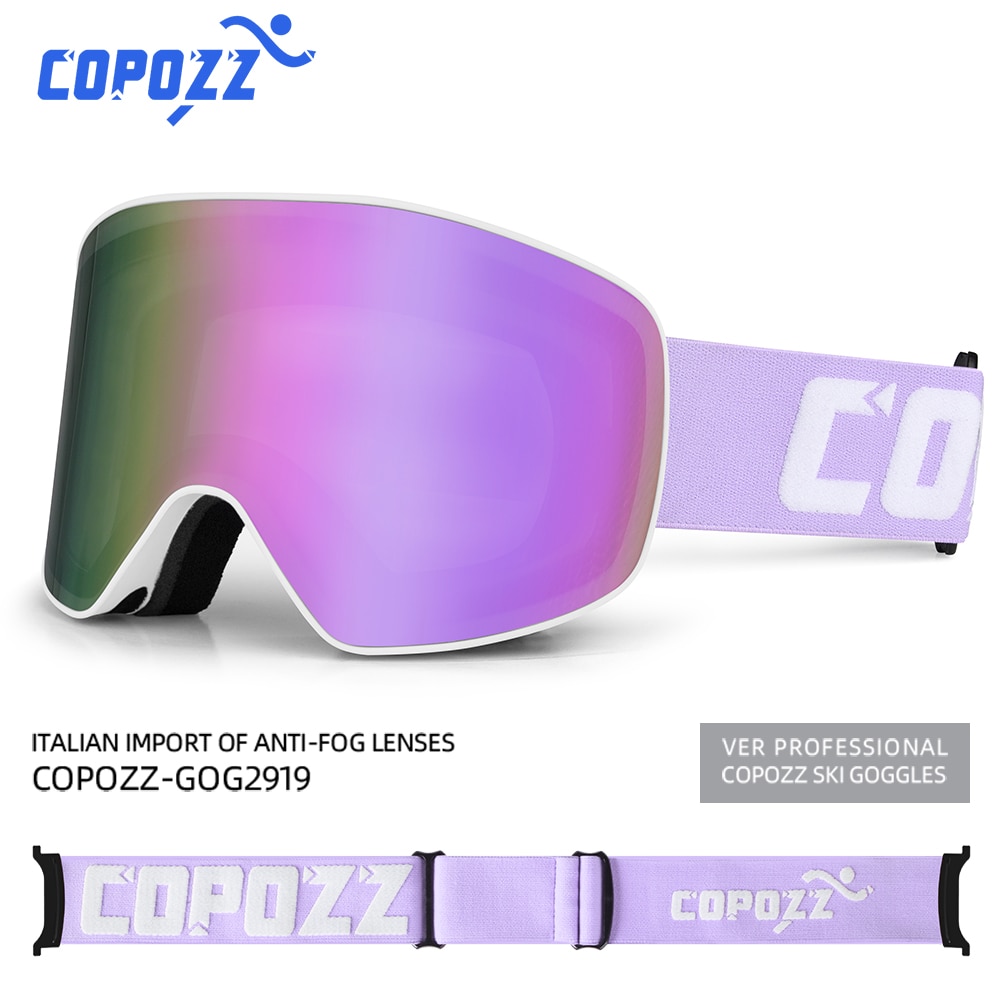 Copozz Skibril Mannen Vrouwen Dubbele Lagen Grote Snowboard Goggles Anti-Fog UV400 Skate Skiën Snowboard Goggles