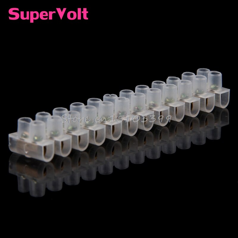 Screw Terminal Barrier Connector 10pcs Electrical Wire Connection 12Position Barrier Terminal Strip Block 3A Best