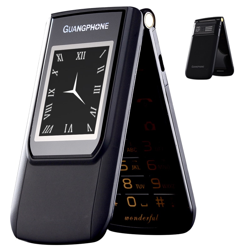 E9 Ouderen Clamshell Mobiele Telefoon Dual Screen Dual-kaart Dual Standby Dual Standby Duurzaam Movie Koning