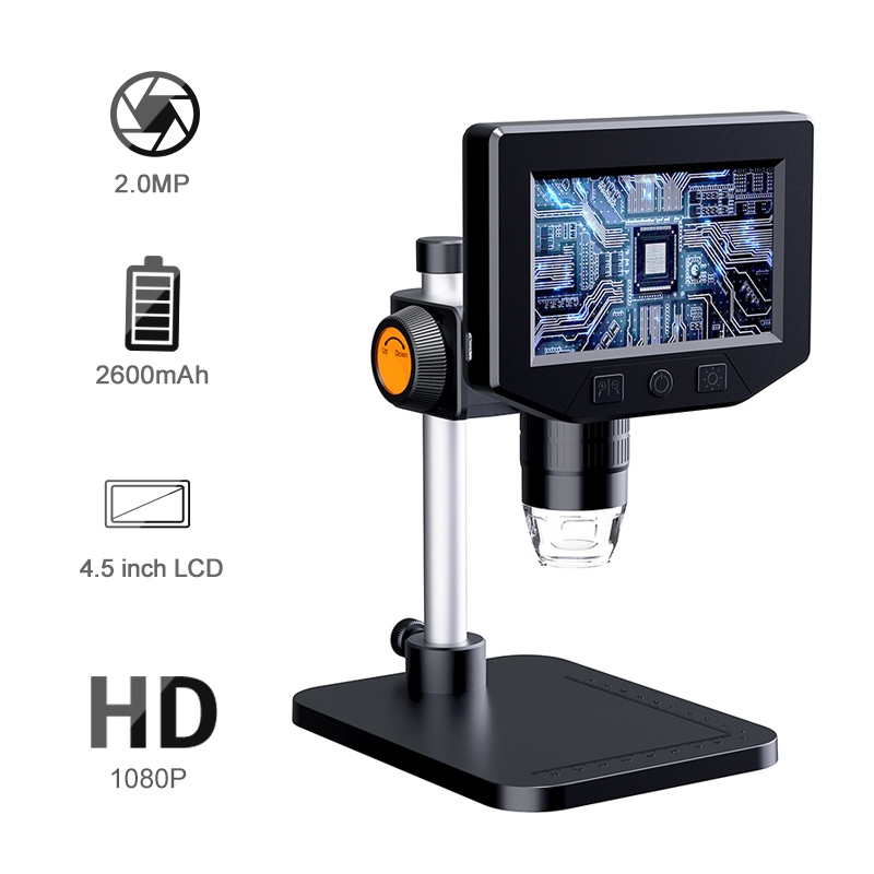 Microscopio Digital AOERWEI 1080P HD con pantalla de 4,3 pulgadas Lupa 1000x para inspección de placas de circuito y dispositivos móviles