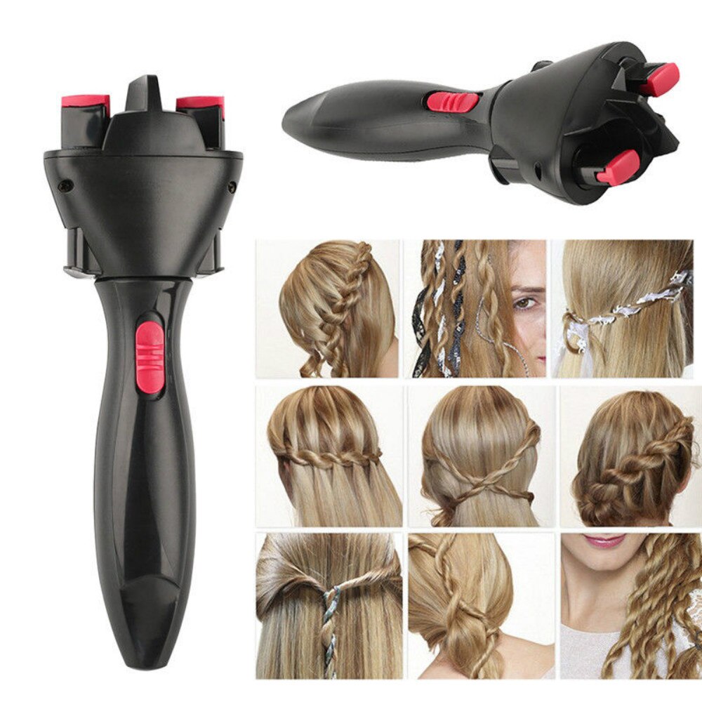 Electric Hair Styling Braiding Machine Automatic Knitted Device Hair Braider Styling Tools DIY Two Strands Quick Maker Kit