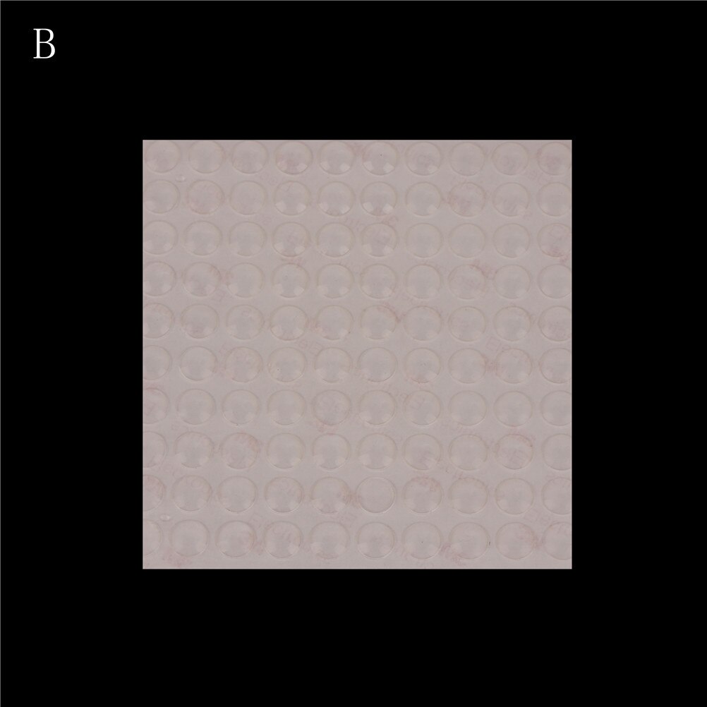 24-100pcs Self Adhesive Rubber Damper Buffer Cabinet Bumpers Silicone Furniture Pads Cushion Protective Hardware: 10 x 3mm B 100pcs