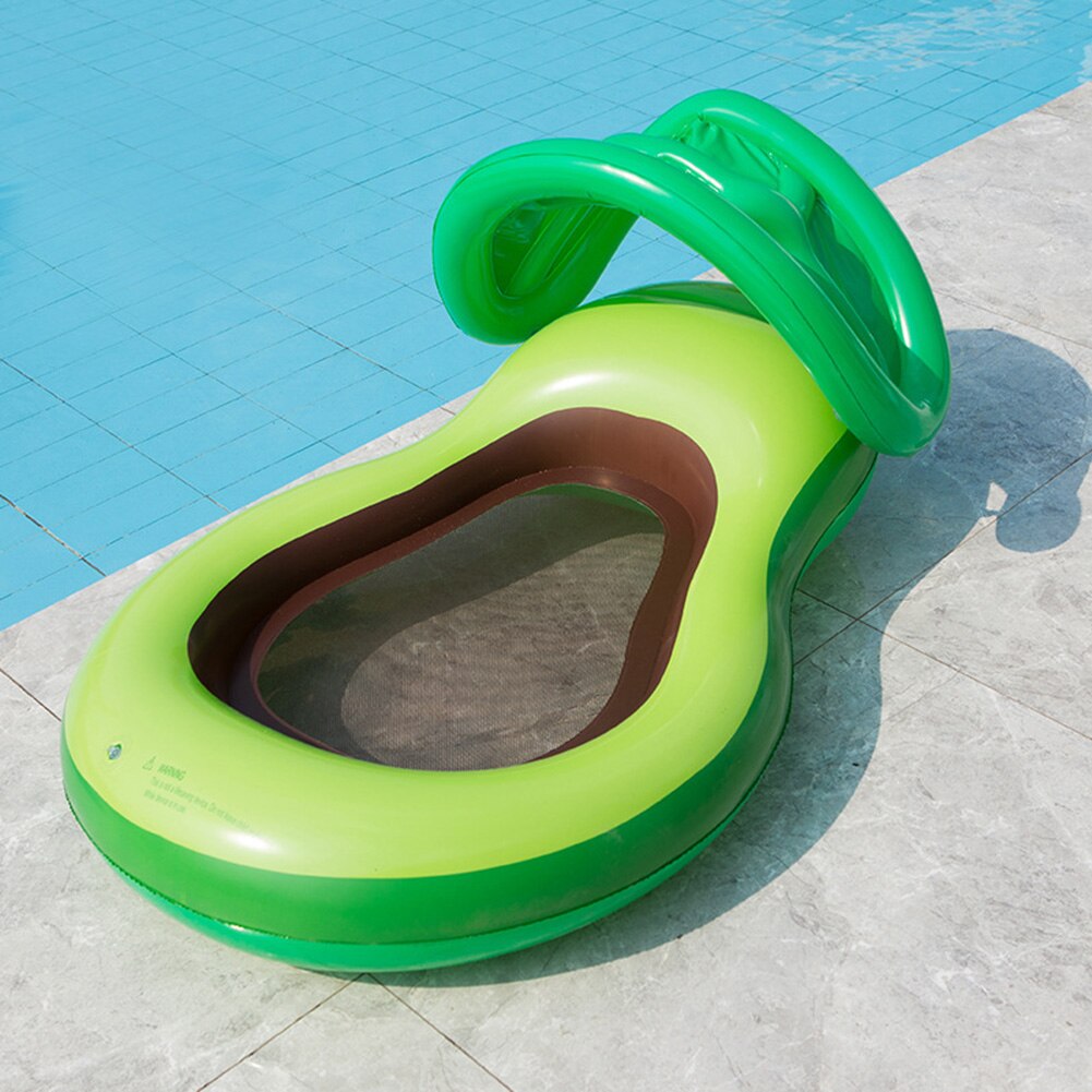 Zwembad Hangmat Bed Vlotter Lounger Stoel Opblaasbare Avocado Drijvende Rij Voor Zwemmen Strand Water Sport