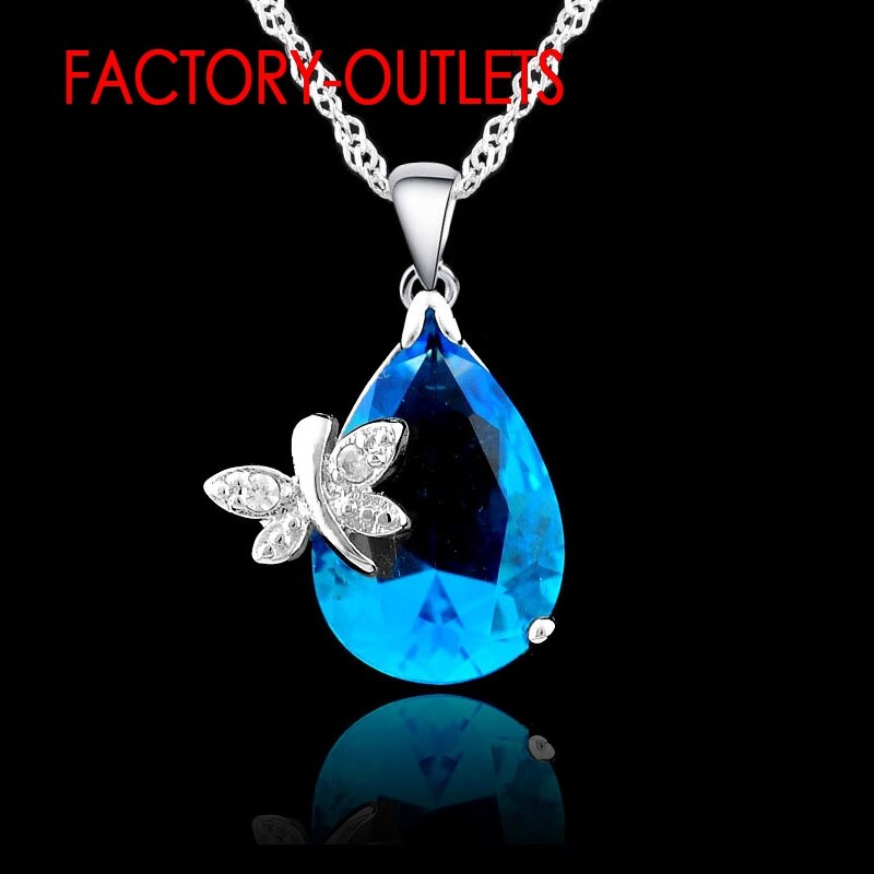 925 Sterling Zilveren Bruids Sieraden Sets Sieraden Leuke Water Shap Cz Vrouwen Meisjes Engagement Anniversary