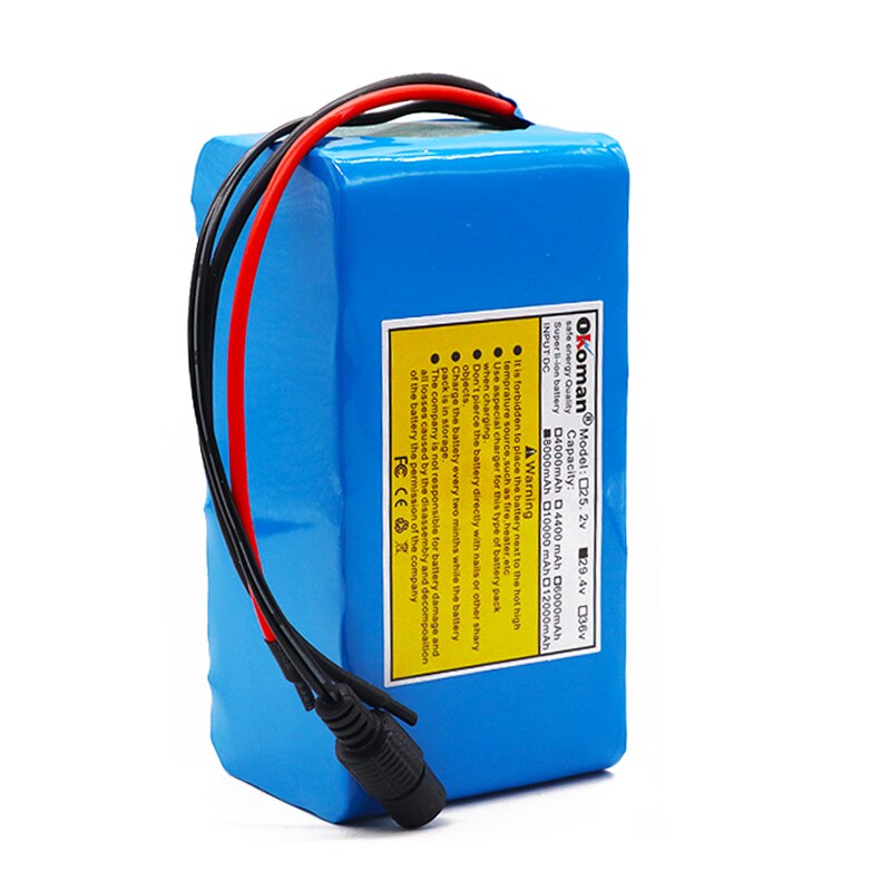 7s3p 24V 8Ah 18650 Batterij Li-Ion Accu 29.4V 8000Mah Elektrische Fiets Bromfiets/Li-Ion Batterij Met bms