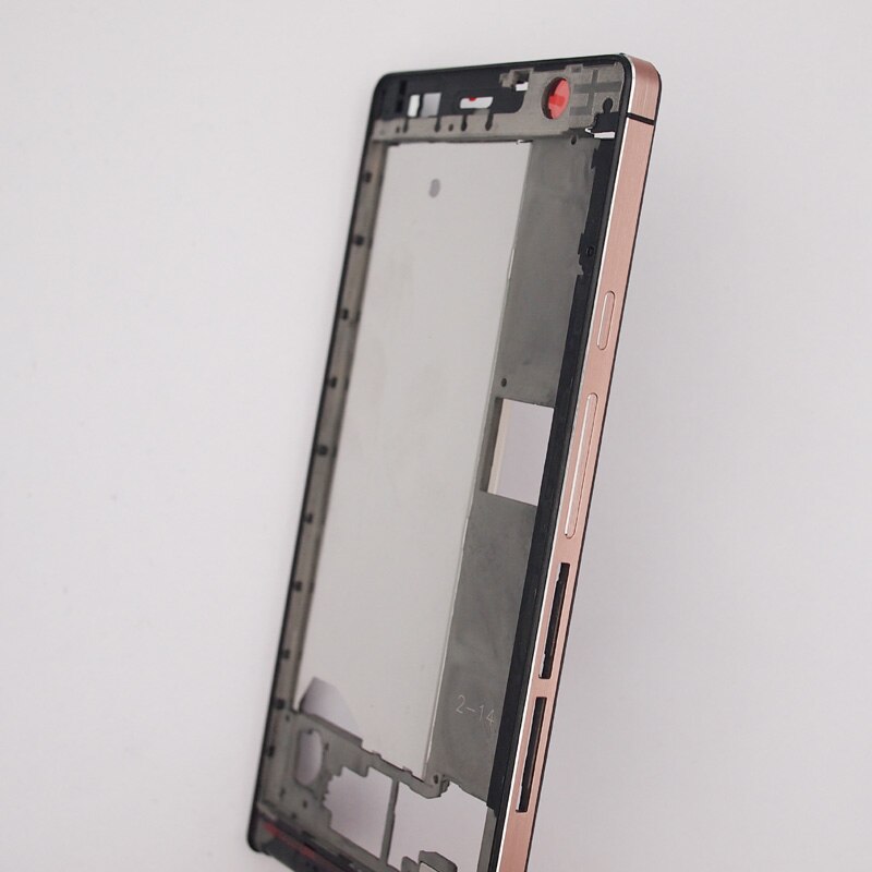 BaanSam Nova Frente Caso Da Habitação Quadro Moldura Da Tela LCD Para Huawei Ascend P6 P6s Com Botões De Volume De Energia