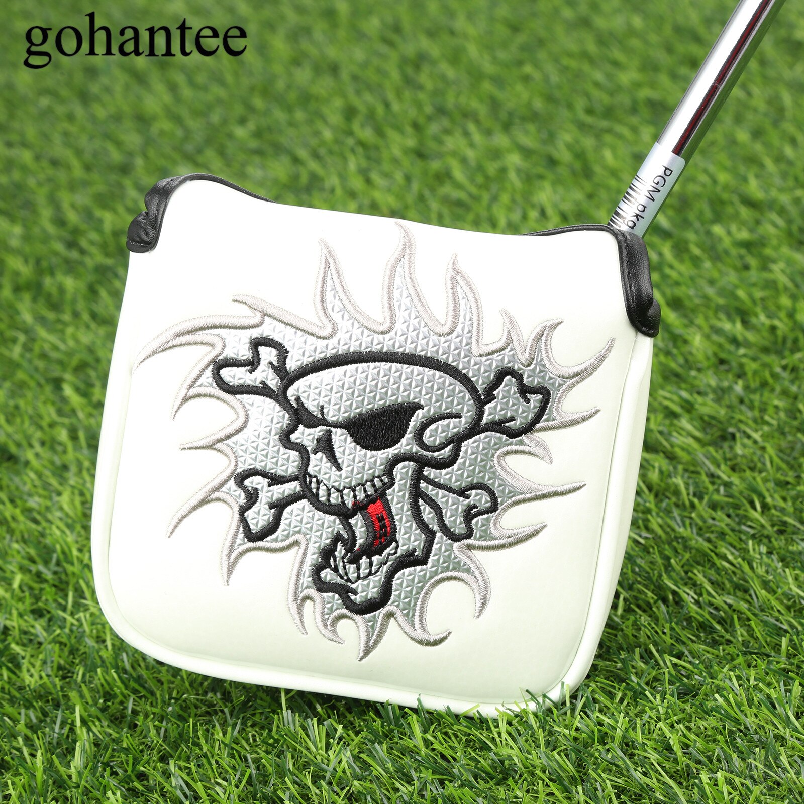 1 Pc Square Golf Putter Headcover PU Leather Golf Club Head Covers With Magnetic Closure Fit All Mallet Style Putters 4 Colours