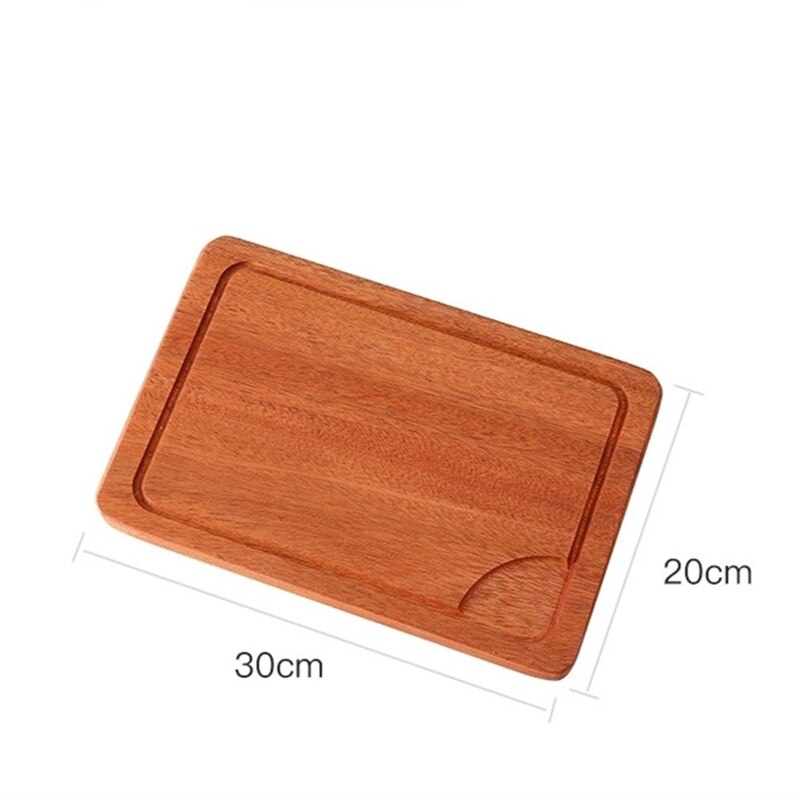 Food Storage Whole Wood chopping board Bread board Sushi plate Real wood tray Pizza board Chopping Blocks Cutting board: 30x20CM