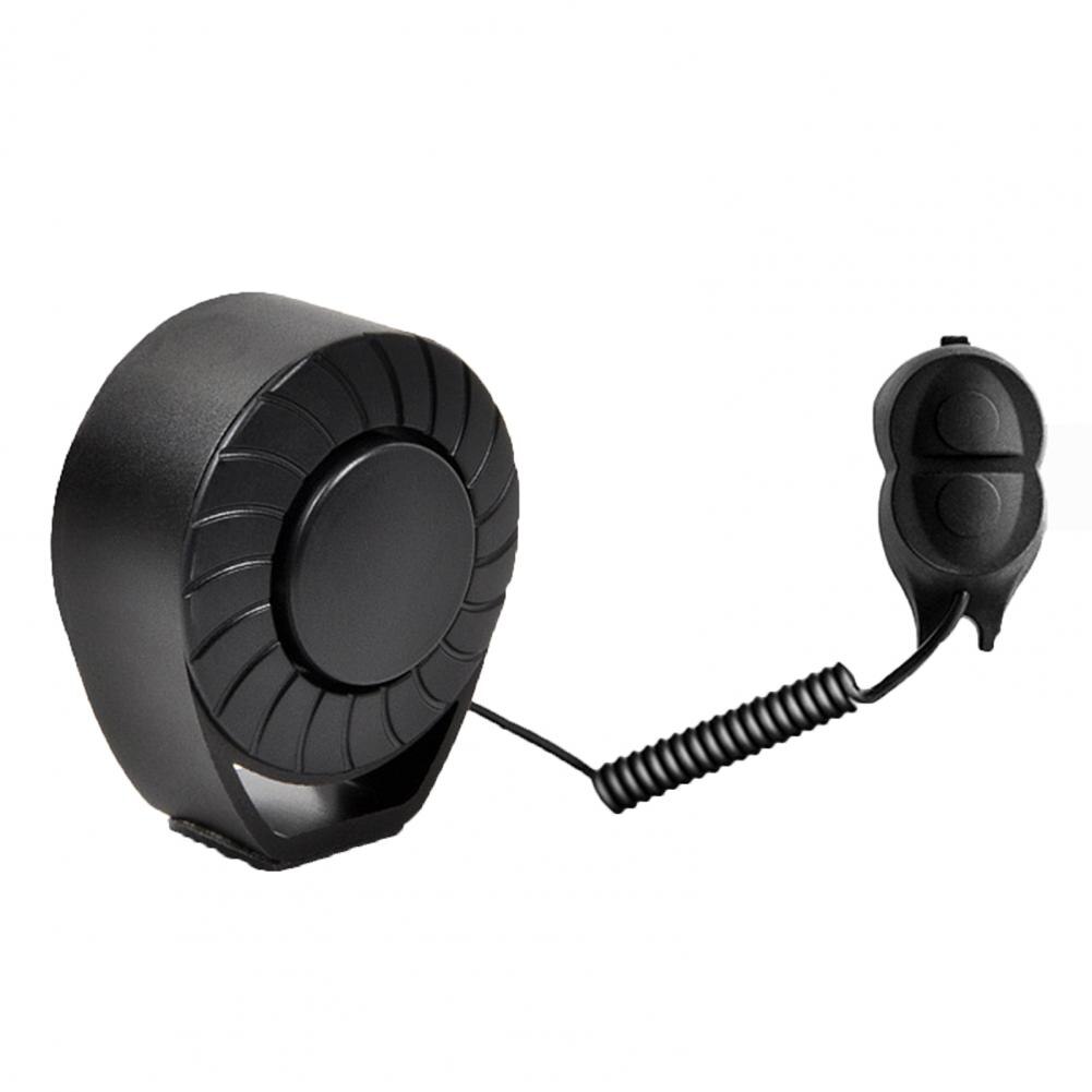 Tromba elettronica impermeabile campana elettronica nastro di fissaggio bici campana elettrica compatta bicicletta professionale corno per montagna bicicletta: nero
