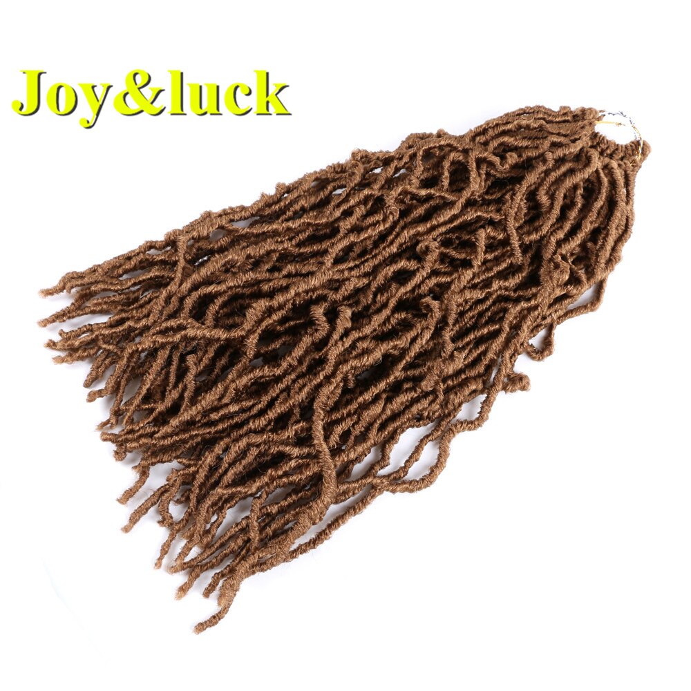 Trenzas de Crochet de Joy & luck Nu Locs, trenzas de pelo sintético de 18 pulgadas para trenzas de mujer: 27