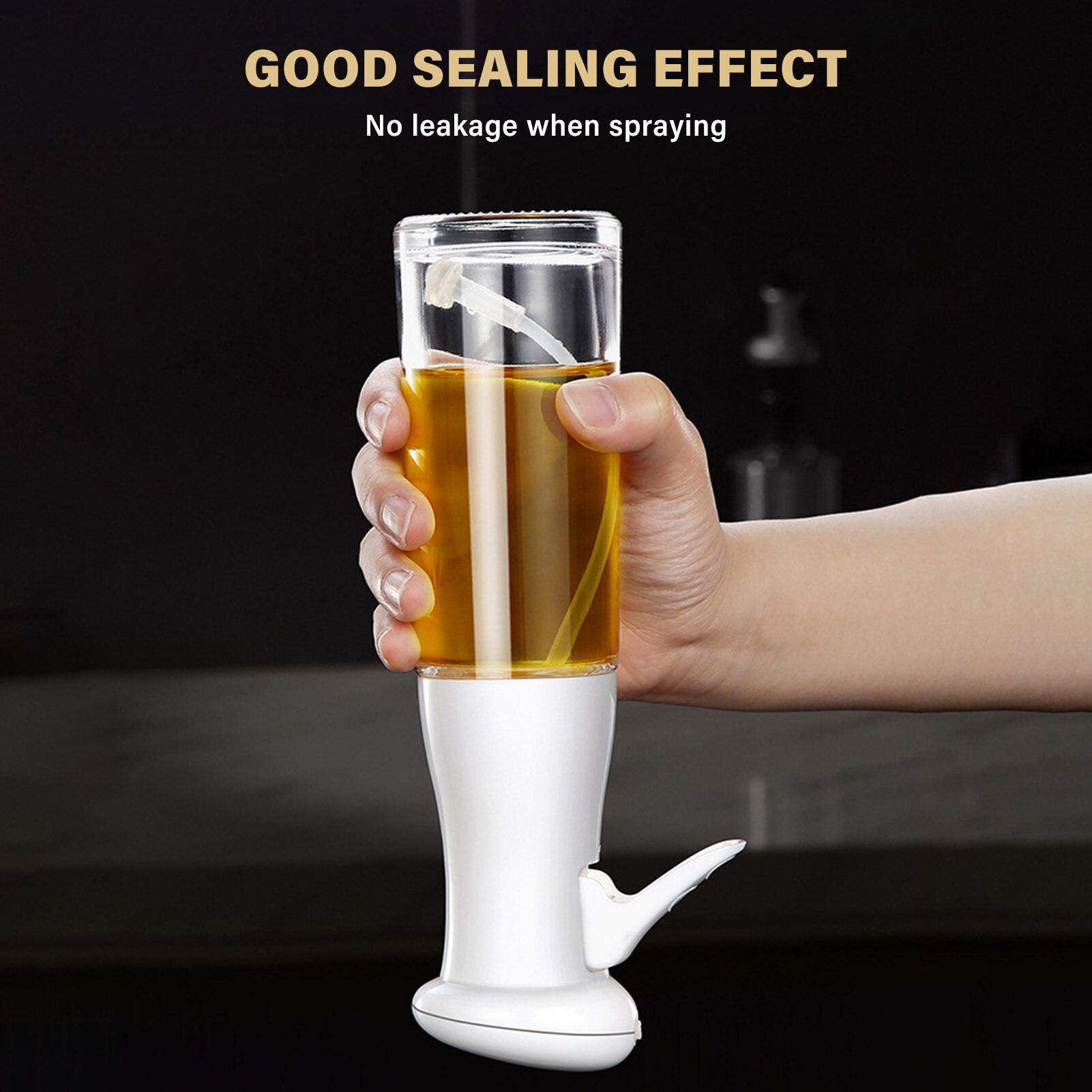 200ml Glass Olive Oil Spray BBQ Cooking Kitchen Baking Tools Sprayer Empty Bottle Vinegar Oil Dispenser Salad Travel Picnic Tool