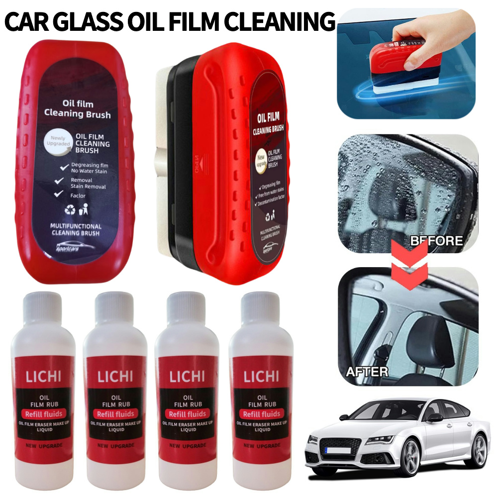 Limpiador de parabrisas de coche que elimina la suciedad, cepillo de limpieza de esponja de vidrio, película de aceite de parabrisas, cepillo de limpieza de película de aceite de vidrio