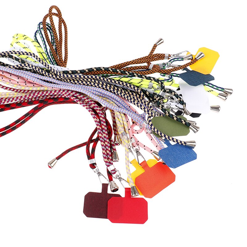 Universele Crossbody Patch Telefoon Lanyards Mobiele Telefoon Strap Lanyard Nylon Zachte Touw Mobiele Telefoon Opknoping Cord Holder
