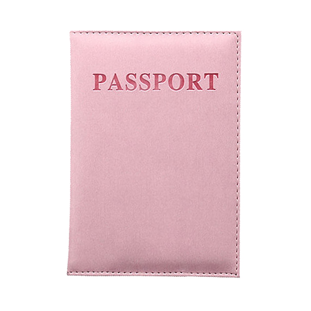 Women Pu Leather Passport Cover Travel Card Ticket Passport Holder Case Cute Lettter Covers For Passport Porta Pasaporte #W3