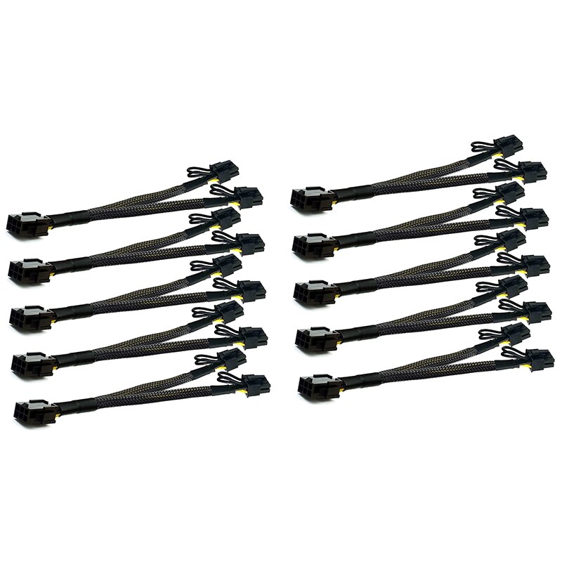 PCI-E 6 Stift zu Dual 8 Stift (6 + 2) grafikkarte PCI äußern Energie Adapter GPU VGA Y-Splitter Verlängerung Bergbau Kabel: Stil 1