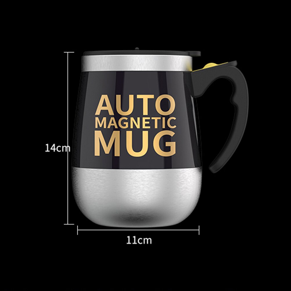 Automatic Self Stirring Magnetic Mug Stainless Steel Self Stirring Mug with Lid Auto Electric Coffee Milk Mixing Cup Thermal Cup