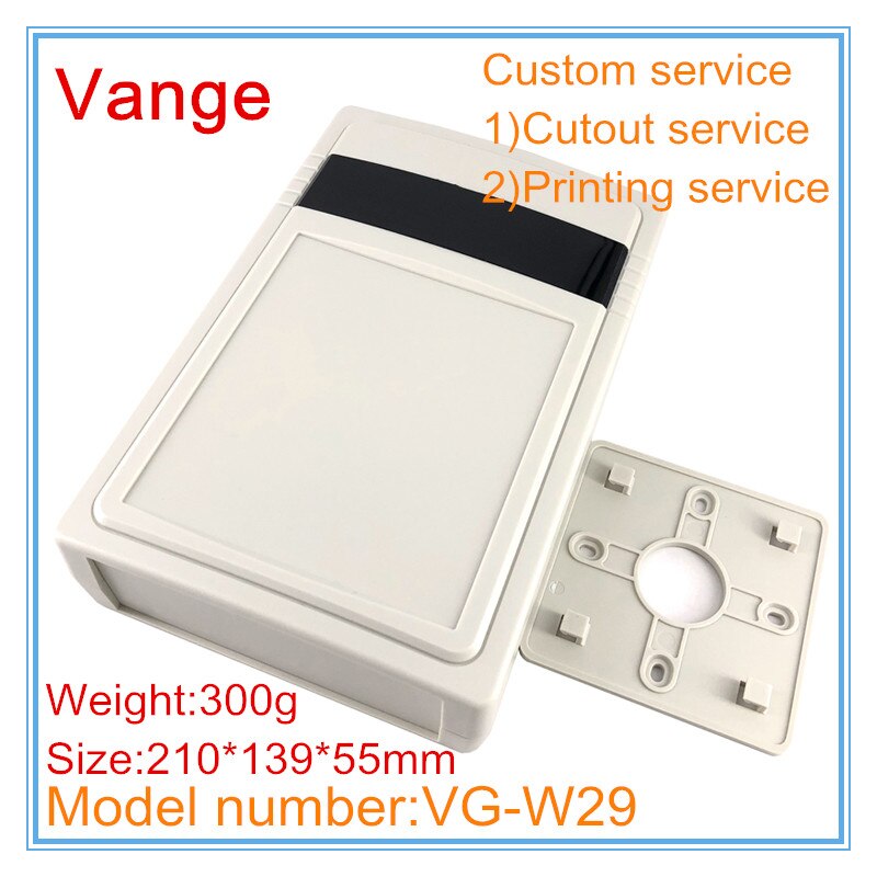 1pcs/lot wall-mounted enclosure junction box 210*139*55mm ABS plastic instrument housing for access control product