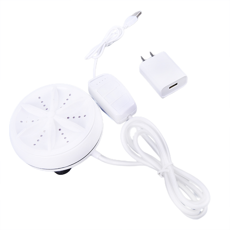 Section 2 in 1 Mini 6W Portable Ultrasonic Turbo Washing Machine Personal Laundry Washer USB