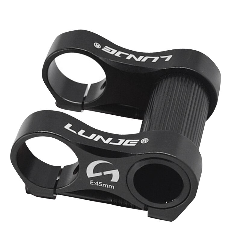 LUNJE Folding Bike Double Stem Adjustable Double Stem Bike Stem Bicycle Handlebar Stem Extender: Default Title