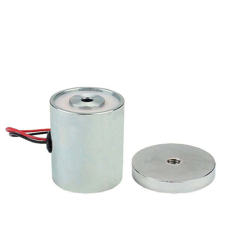 Electroimán no magnético energizado 25/29 DC12V bobina de solenoide pequeña fuerza magnética electroimán de elevación de 7kg