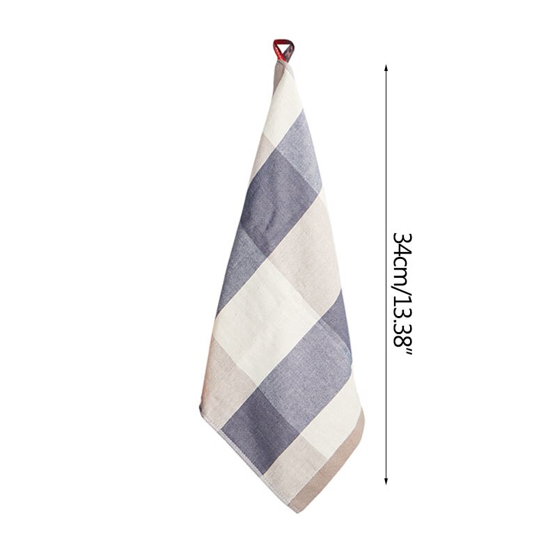 Paño de Cocina Fabricado en Algodón Puro con Tira para Colgar, Trapo de Tejido Grueso y Absorbente, Nórdico, Ideal como Toalla de Mano para el Baño o como Accesorio de Limpieza del Hogar