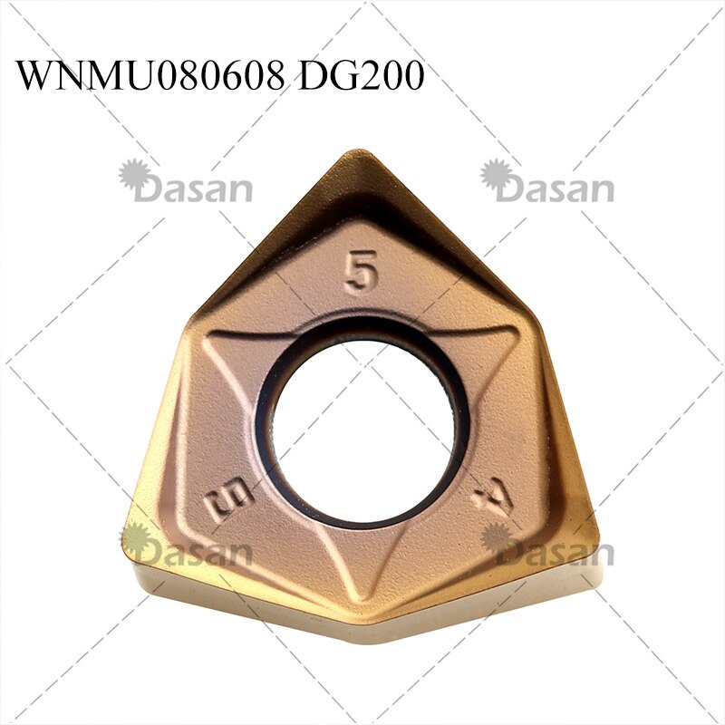 WNMU080608 WNMU040304 carbure Inserts outil de coupe, lames de couteau, tour, visage, outils de coupe, Machine pour l&#39;acier Al MFWN90: WNMU080608-DG200