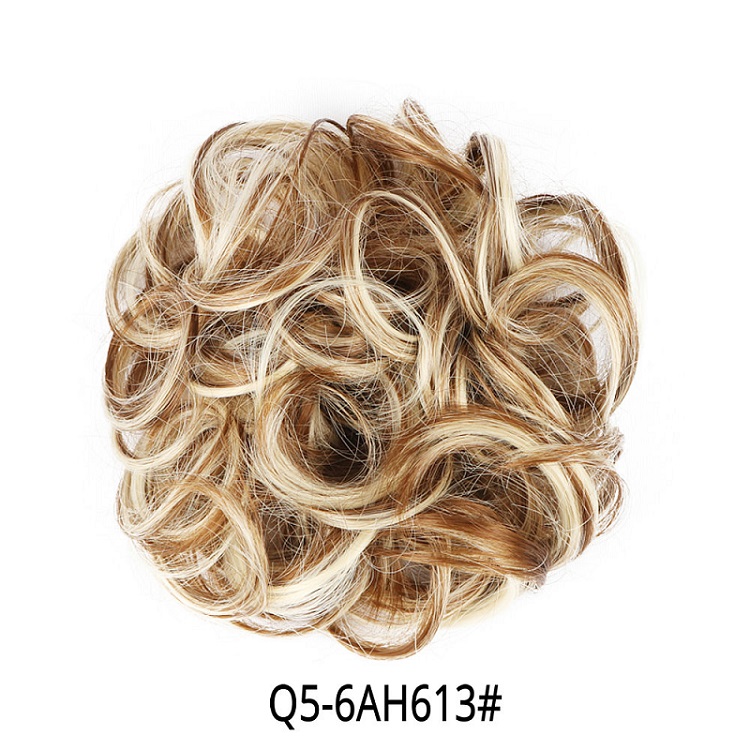 Chignon Hair Bun Hair Pieces Hair Scrunchie Extensions Synthetic Wig For Women Curly Chignon Accessories Hairpiece Extension: Q5-6AH613
