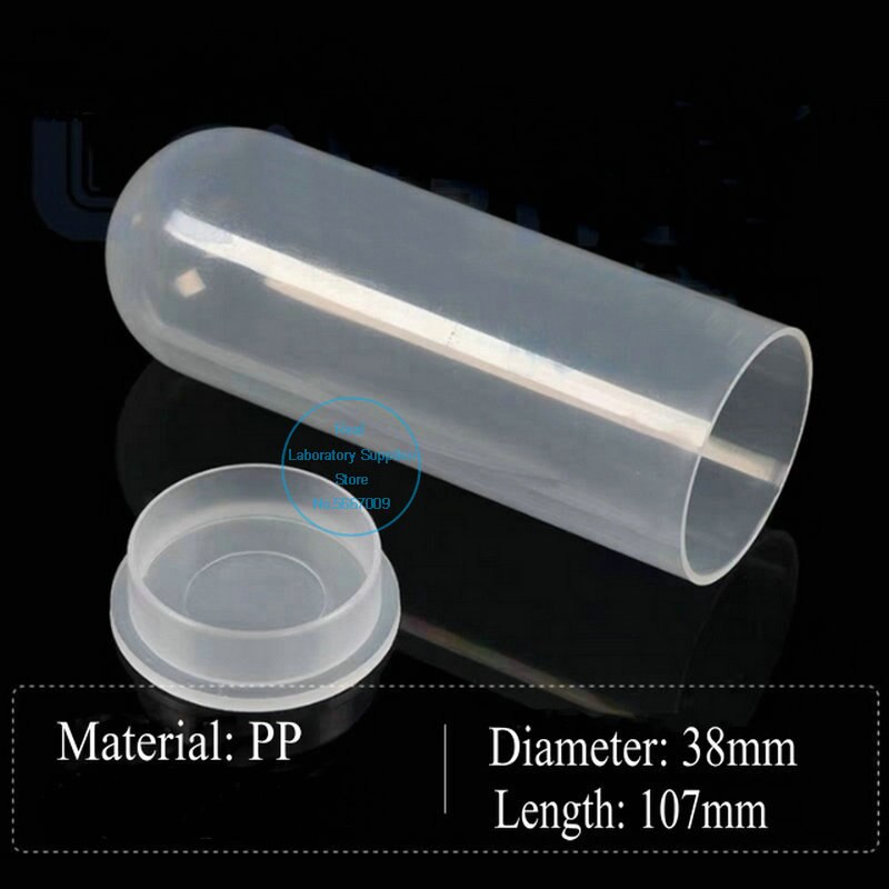 Tubo de centrífuga de plástico transparente, microcentrífuga de PP de fondo redondo con tapa de enchufe plano, viales de muestra de prueba, 30 unids/lote, 100ml