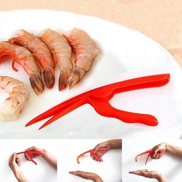 Herramienta práctica para pelar camarones, pelador de gambas, utensilios de cocina para cocinar mariscos, novedad de