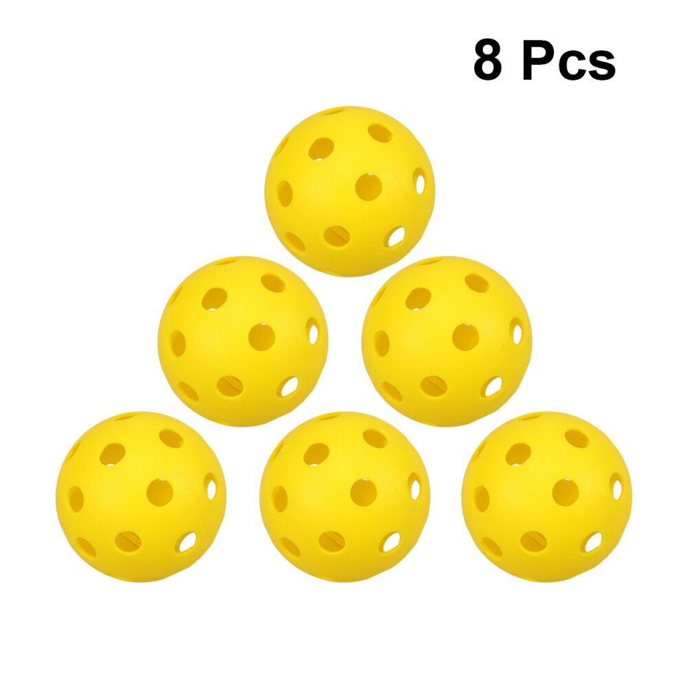 Bolas de Pickleball amarillas con agujeros para interior y exterior, canchas, 14 Uds.: Yellow 1