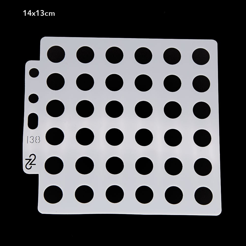 14.1cmx13cm Reusable Plastic Mandala Stencils Painting Templates for Painting DIY Art Projects(Round) S138