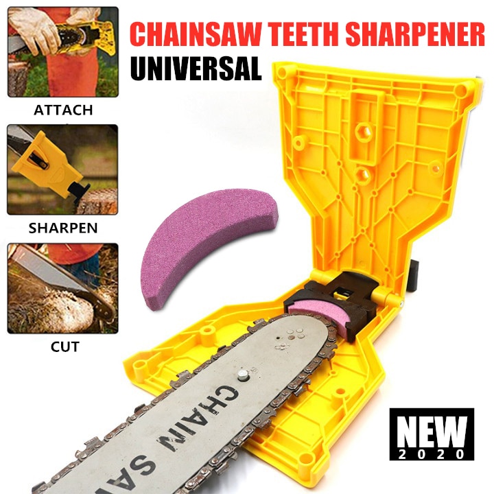 Chainsaw Teeth Sharpener Saw Chain Sharpener Bar-Mounted Fast Grinding Electric Power Chain Sharpener Woodworking Tools