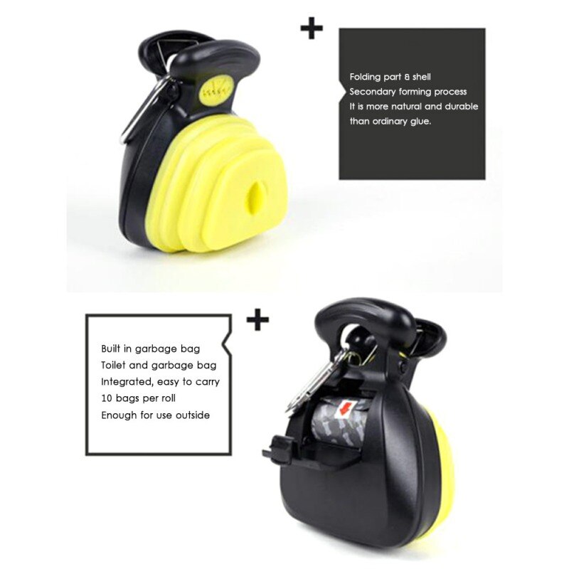 Pet Dog Travel Foldable Pick Up Poop Bag Foldable Waste Picker Poop Scoop Cleaning Tools Pet Products